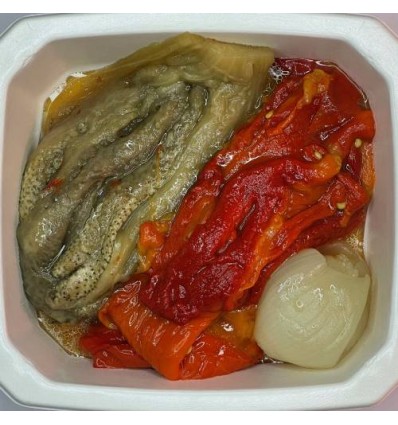 Verduras escalibadas horno leña