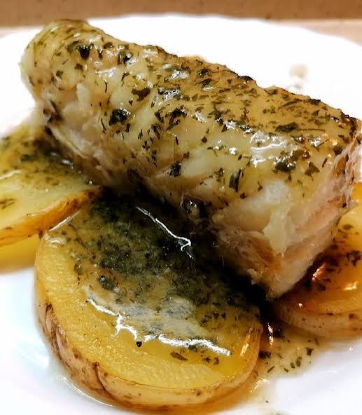 Bacalao pil pil horno leña
